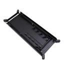 In hoogte verstelbare gitaarvoetsteun Opvouwbare metalen voetsteun 4 posities Antislip zwarte pad 25,4x10,2 cm 3