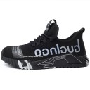 Încălțăminte de lucru unisex cu șireturi și superior elastic din țesătură și cauciuc, încălțăminte de lucru pentru utilizare zilnică și muncă, construcție ușoară 4