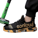 Încălțăminte de lucru unisex cu șireturi și superior elastic din țesătură și cauciuc, încălțăminte de lucru pentru utilizare zilnică și muncă, construcție ușoară 6