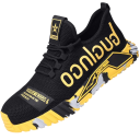 Încălțăminte de lucru unisex cu șireturi și superior elastic din țesătură și cauciuc, încălțăminte de lucru pentru utilizare zilnică și muncă, construcție ușoară 9