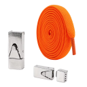 Încălțări plate elastice fără legare 100 cm Lățime 0,8 cm Grosime 0,2 cm Șireturi elastice cu sistem de prindere pentru copii și adulți 11