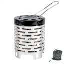Încălzitor de gaz pentru turiști 120 x 147 mm Oțel inoxidabil Încălzitor portabil pentru camping pe cartuș de gaz Încălzire în aer liber pentru natură 1