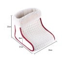 Încălzitor electric de picioare 27 x 26 x 22 cm Sac de masaj moale încălzit 220V 5 niveluri de temperatură Husă detașabilă și lavabilă Pătură caldă 3