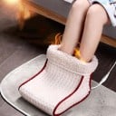 Încălzitor electric de picioare 27 x 26 x 22 cm Sac de masaj moale încălzit 220V 5 niveluri de temperatură Husă detașabilă și lavabilă Pătură caldă 5