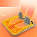 Încălzitor electric pentru picioare 40 x 39,5 x 1,5 cm cu 9 trepte de temperatură și temporizator Perna moale încălzită pentru utilizare acasă și la birou 2