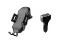 Încărcător wireless pentru mașină 10 W cu suport pentru telefon Mobil Adaptor pentru bricheta auto 18 W cu patru porturi USB Quick Charge 3.0 2