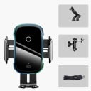 Încărcător wireless pentru mașină 15 W Suport pentru telefon pe tabloul de bord și în ventilatie Conector USB-C Material ABS și acril Dimensiune 13 x 2