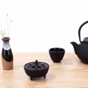 Incensário de Ferro Fundido Estilo Retro Pedra de Fumo Recipiente Decorativo para Incenso Decoração Oriental de Interior 5