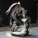 Incense Holder 16 x 12 x 7 cm Ceramic Dragon Stand for Incense Sticks and Cones Backflow Smoke Aromatherapy Decoration 2