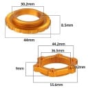 Închidere Center Lock pentru disc de frână TANKE negru pentru axuri de 9/12/15 mm cu moment de strângere de 40 Nm pentru fixarea pe butucul roții 2