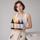 Inchiostro Universale 4 pz 100 ml Nero Ciano Magenta e Giallo A base d'acqua Per HP Canon Epson e Brother Per il riempimento delle cartucce e CISS 2