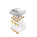 Incubatrice automatica per uova di pollame Incubatrice per 16 uova Rotazione delle uova ogni 2 ore Impostazione per diverse specie di uccelli 3