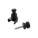 Încuietoare cu cap rotund pentru chitară electrică 1 buc Încuietoare de siguranță metalică Culoare neutră Ușor de instalat Fixare sigură 2