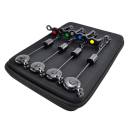 Indicator LED swinger de captură Hirisi lungime 24 cm conector de 2,5 mm în husă cu fermoar semnalizator negru pentru detectoare de pește 1