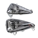 Indicatori di direzione per moto per Honda CBF600S e Varadero 1000 Copertura trasparente Riflettore lucido Forma triangolare Plastica Sinistra 1