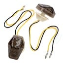 Indicatori LED incassati per moto 2 pz Copertura fumé con motivo a nido d'ape Luce arancione Tensione DC 12 V Plastica 48 x 32 x 21 mm 3