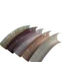 Individual Artificial Lashes B Curl 0.07 mm Length Mix Coloured Fine Adhesive Lashes for Volume Extensions Professional Lash Styling 1