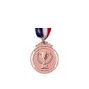 Individual Sports Medal for Competitions with Cup and Ears Diameter 5 cm Zinc Alloy with Tricolour Ribbon for Children and School Events 2