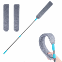 Infällbar mikrofiberborste med teleskophandtag 91-137 cm Flexibelt huvud Rengöring under apparater och möbler Hemstädning 2