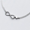 Infinity-armband voor dames met hart 2