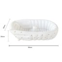 Inflatable Baby Bath with Olive Design, 90 × 55 × 30 cm, PVC Material, White Colour, for Bathing Infants and Small Children 2