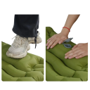 Inflatable Camping Mattress 190x65 cm with Built-in Pillow Built-in Pump Waterproof Sleeping Mat Reinforced Travel Pad 6