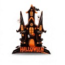 Inflatable Haunted House with Ghosts Standing Balloon Halloween Decoration 152 x 109 cm Black and Orange with Halloween Party Decoration 6