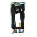 Inflatable Life Jacket 150 N For Adults Up to 150 kg Manual Inflation CO₂ Cartridge 33 g Geometric Pattern Water Sports Fishing Boating PFD 2