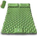 Inflatable Sleeping Mat for 2 Persons with Built-in Pump 190 × 120 × 5 cm Nylon TPU Ultralight 1.2 kg with Pillow 17 cm for Camping 1