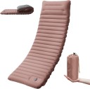 Inflatable Sleeping Mat with Built-in Pump 200 × 68 × 12.7 cm Nylon TPU with Integrated Pillow for Camping and Hiking 1