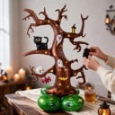 Inflatable Spooky Tree Standing Balloon Halloween Decoration 87 x 126 cm Brown with Green Base Party Decoration for Halloween 4