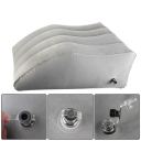 Inflatable Wedge Pillow for Legs and Back Grey PVC Portable Sleeping Pillow Travel Camping Knee Head and Laptop Support 5