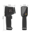 Infračervená ruční termokamera UW832 s barevným TFT displejem 1,77 palce a měřením teploty -30 až 500 °C USB-C paměťová karta 8 GB černá 2