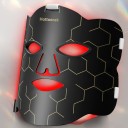 Infrarød ansigtsmaske med rødt lys 3-i-1 LED-terapi hudforyngelse 5 effektniveauer 10/15/20 minutters timer 660nm 850nm EU-effekt 2
