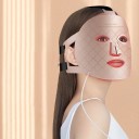 Infrarød silikonemaske med rødt lys, 4 farver LED-terapi, IPX7 vandtæt hudforyngelse, LCD-controller, timer, genopladeligt batteri 2
