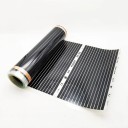 Infrarød varmefolie til gulvvarme 50 x 300 cm Kulfiber varmefolie på rulle Skærefri varmefolie til tør montering under gulvet 1