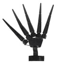 Înfricoșător degete false pentru mâna stângă Costum de Halloween Negru îndoit Gheare din plastic Extensii durabile pentru degetul mâna stângă 2