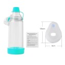 Inhalacyjna komora do nebulizatora z maską rozmiar L 11,5 x 9 cm plastikowy zbiornik rozpylacza dla dorosłych inhalacji dróg oddechowych 2