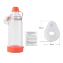 Inhalacyjna komora do nebulizatora z maską rozmiar L 11,5 x 9 cm plastikowy zbiornik rozpylacza dla dorosłych inhalacji dróg oddechowych 4
