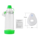 Inhalacyjna komora do nebulizatora z maską rozmiar L 11,5 x 9 cm plastikowy zbiornik rozpylacza dla dorosłych inhalacji dróg oddechowych 3