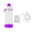 Inhalacyjna komora do nebulizatora z maską rozmiar S 8,3 x 7 cm plastikowy zbiornik rozpylacza dla dzieci inhalacja dróg oddechowych 5