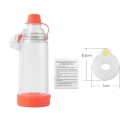 Inhalacyjna komora do nebulizatora z maską rozmiar S 8,3 x 7 cm plastikowy zbiornik rozpylacza dla dzieci inhalacja dróg oddechowych 1