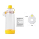 Inhalacyjna komora do nebulizatora z maską rozmiar S 8,3 x 7 cm plastikowy zbiornik rozpylacza dla dzieci inhalacja dróg oddechowych 4