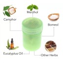 Inhalateur nasal médecine thaïlandaise huiles essentielles menthe réglisse cannelle 4 x 5,7 cm plastique vert pour le soin du nez 2