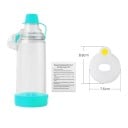Inhalationskammer til nebulisator med maske størrelse M 8,8 x 7,5 cm plastbeholder forstøver til børn inhalation af luftveje 2
