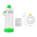 Inhalationskammer til nebulisator med maske størrelse M 8,8 x 7,5 cm plastbeholder forstøver til børn inhalation af luftveje 3