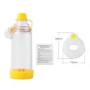 Inhalationskammer til nebulisator med maske størrelse M 8,8 x 7,5 cm plastbeholder forstøver til børn inhalation af luftveje 4