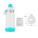 Inhalationskammer til nebulisator med maske størrelse S 8,3 x 7 cm plastbeholder forstøver til børn inhalation af luftveje 3