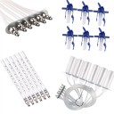 Injector Backflow Test Set in Case 31 x 22 cm for Common Rail Diesel Engines with 6 Cylinders with Measuring Jugs and Adapters 5