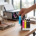 Inkoustové kazety Epson 604XL 5 ks Kompatibilní T604XL S čipem 2x Černá Azurová Purpurová a Žlutá Pro XP-2200 XP-3200 XP-4200 WF-2910 3